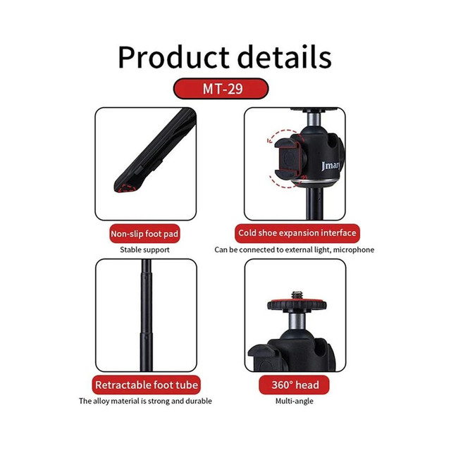 Jmary MT-29 Portable Vlogging Mini Tripod