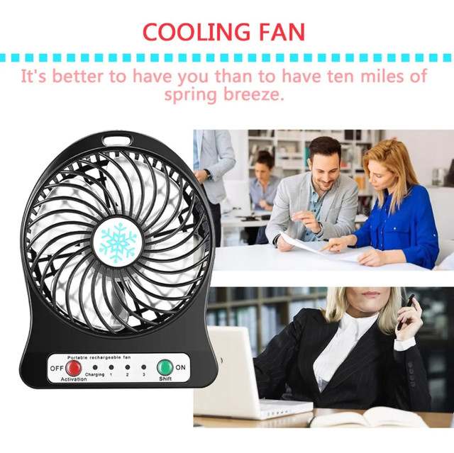 Outdoor Mini Rechargable Fan