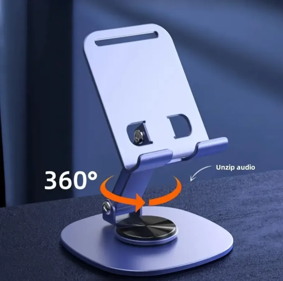 Alloy Rotating Desktop Mobile Phone Holder Stand