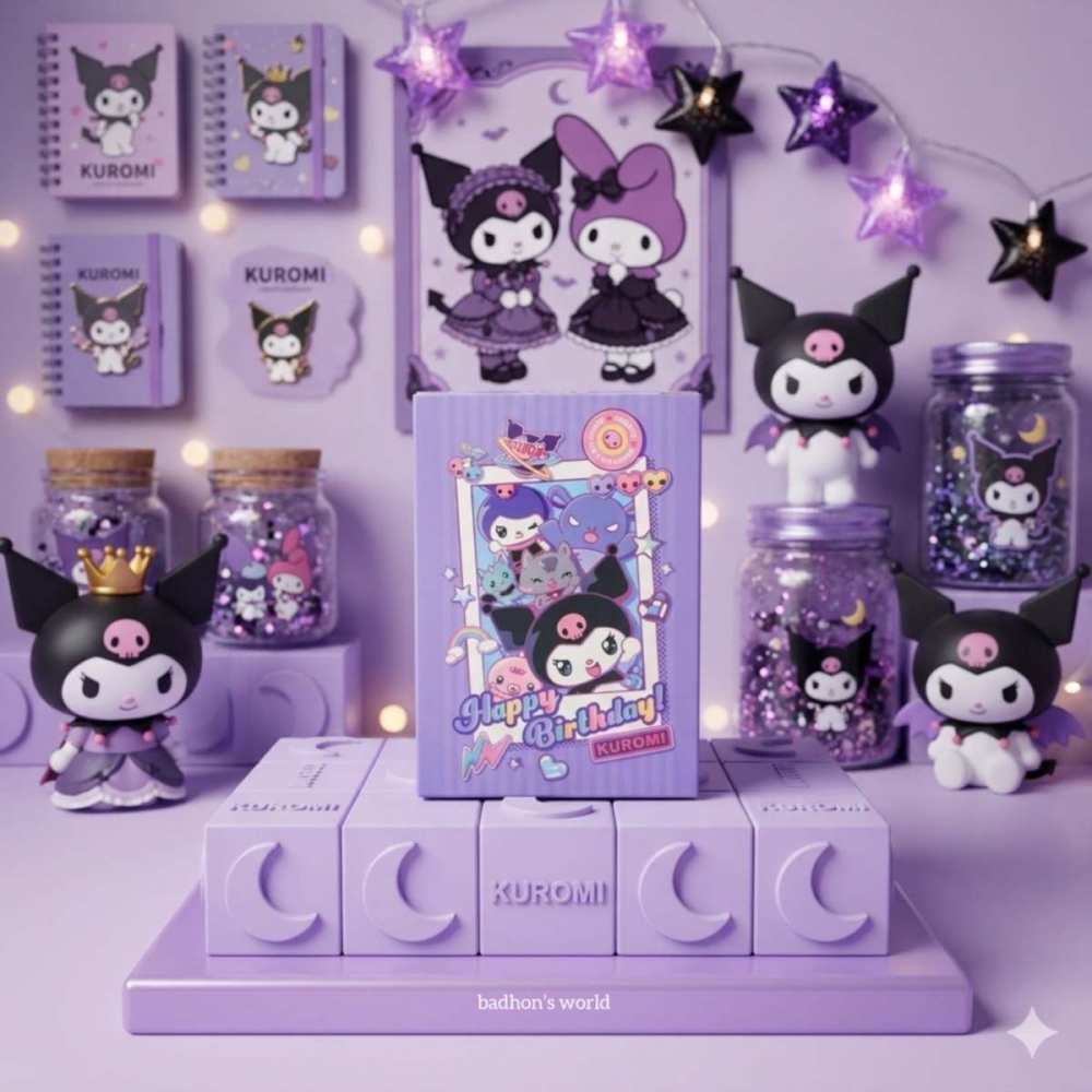 Kuromi "Happy Birthday" themed box